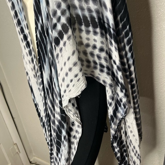 Michael Stars Tie Dy Long Shawl Cardigan - Picture 3 of 5